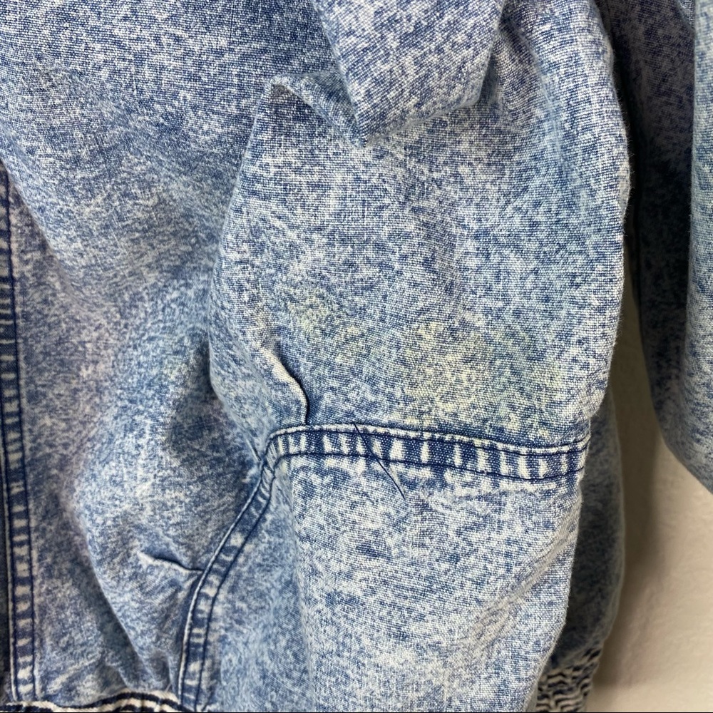 Vintage America Idea Acid Wash Denim Jacket - Picture 8 of 9